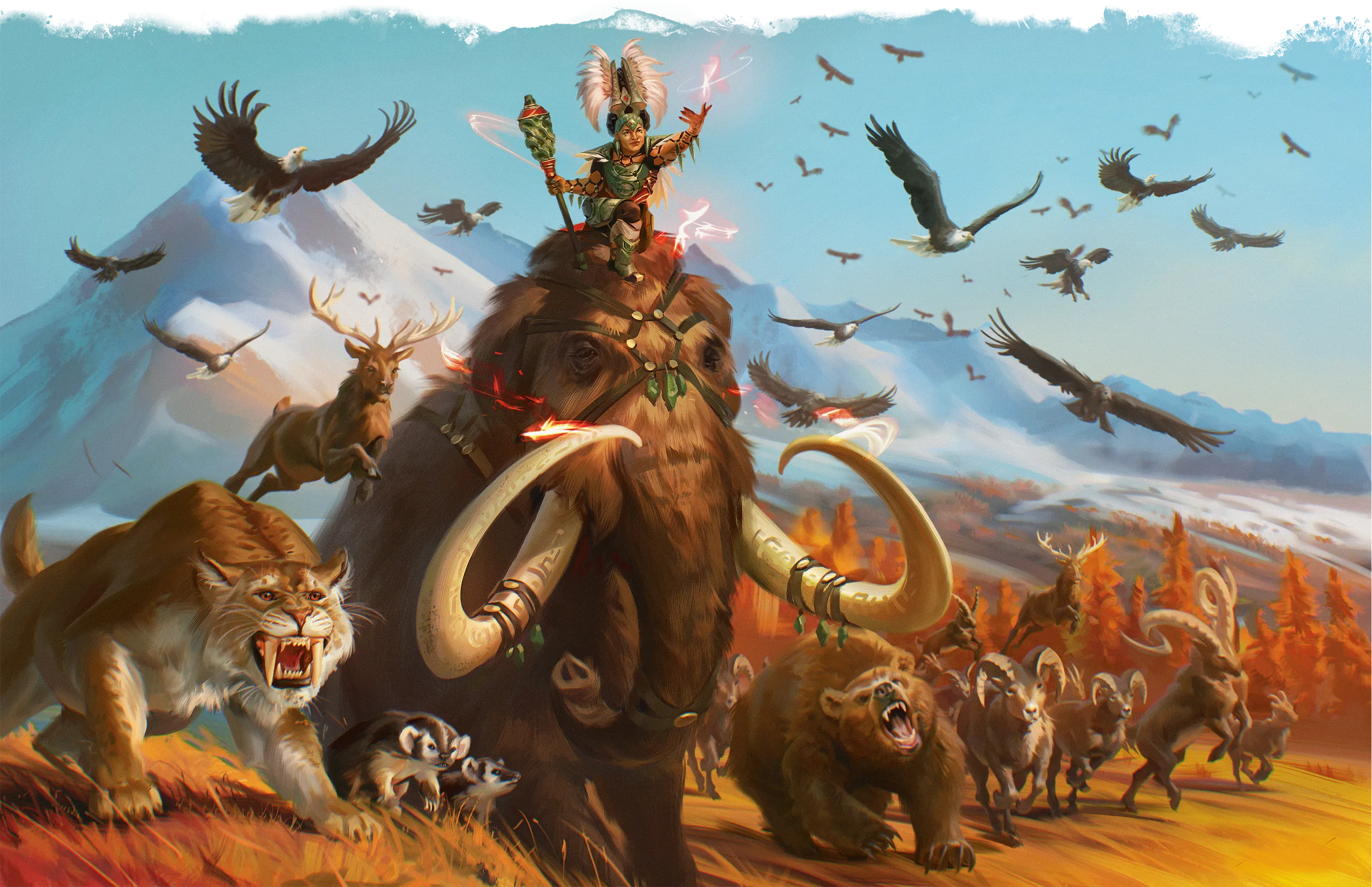 A druid calls on animals o...