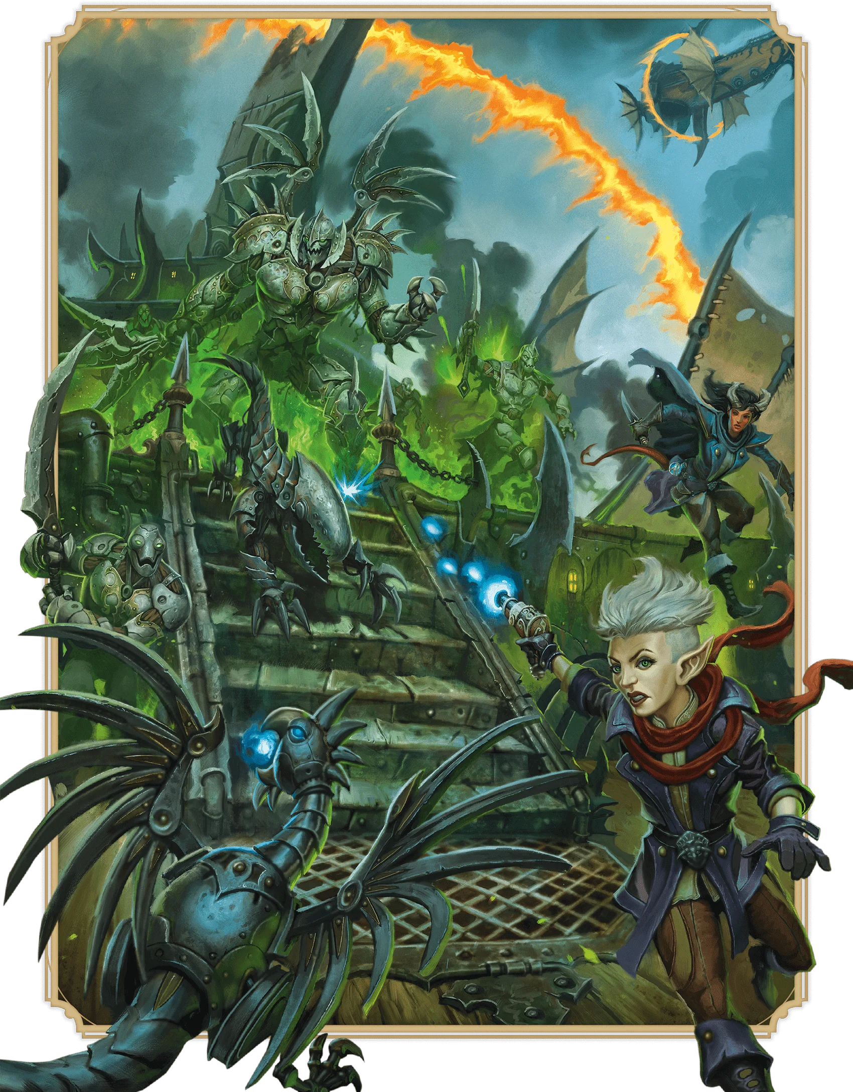 In the skies of Eberron, the inventor Vi and her Fixers escape the Lord of Blades and a plummeting airship that burns with green flame! In the skies of Eberron, t...