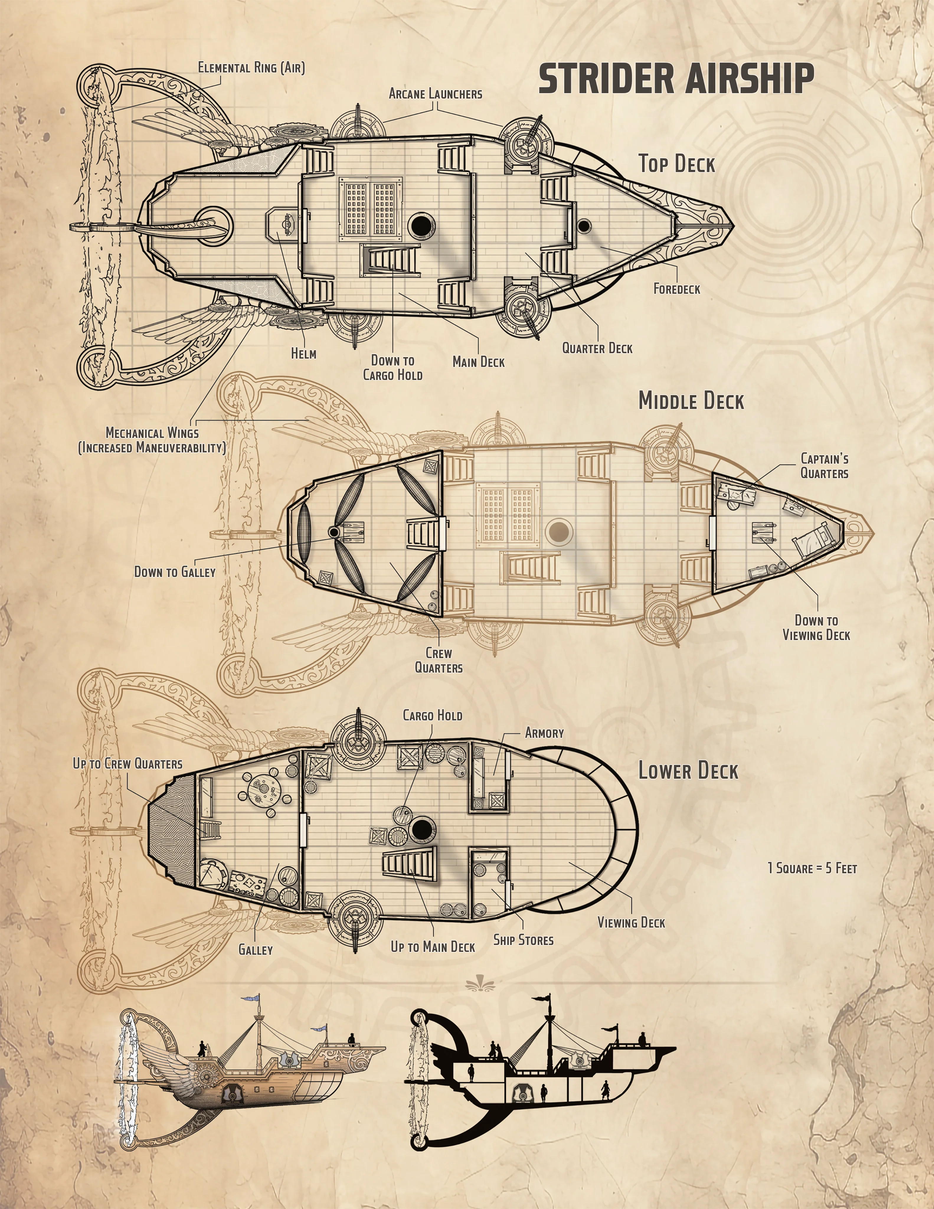 Strider Airship Map